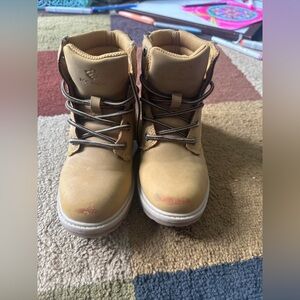 Kids Boys Size 12 Rocawear Hiking Work Boots Tan Beige Shoes
